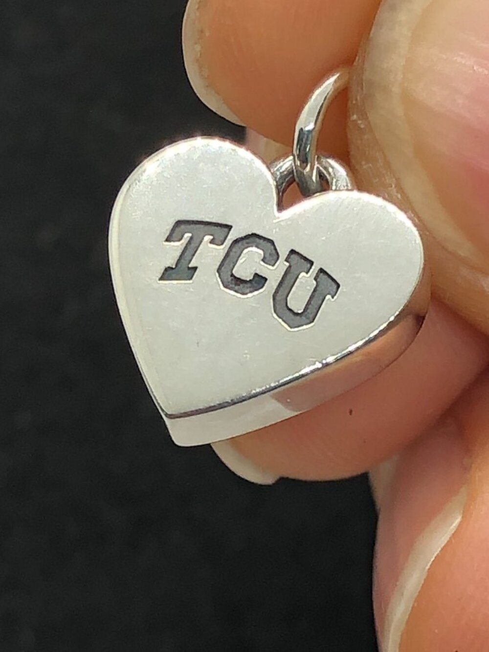 James Avery Texas Christian University Small Heart Charm